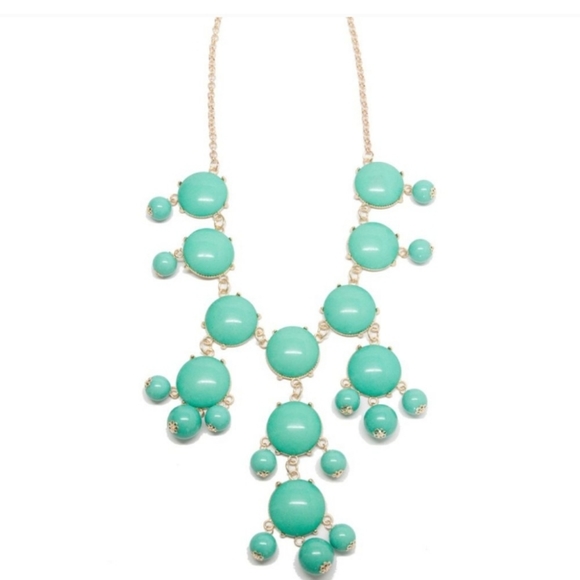 T&J Designs Jewelry - Stunning Bubble Necklace-Teal and Gold